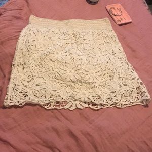 Cream skirt NEW with tags